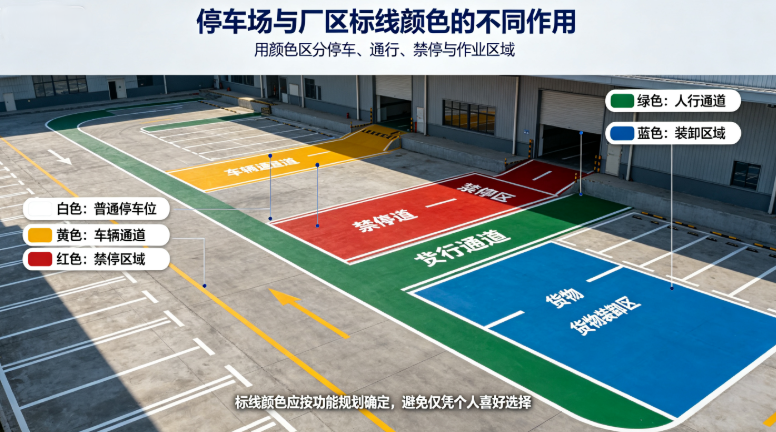 厂区标线作用